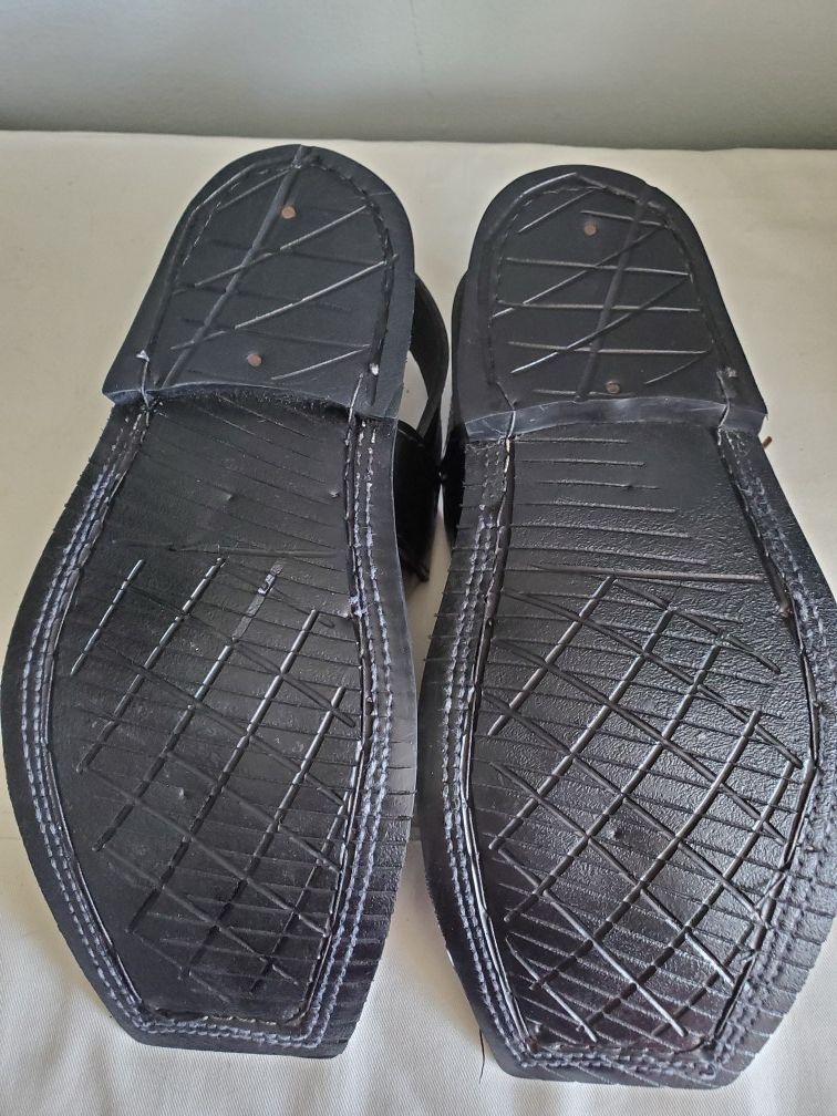 Leather men's and boys sandals - photo 2