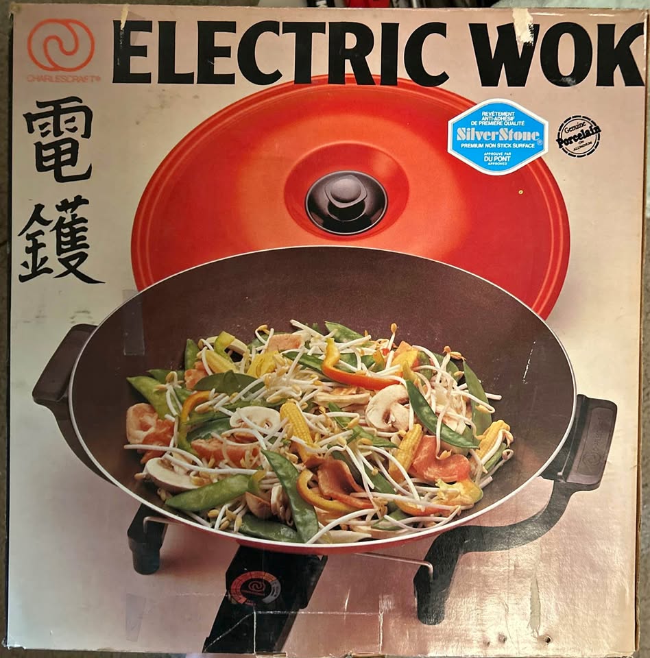 Vintage- new in box electric wok
