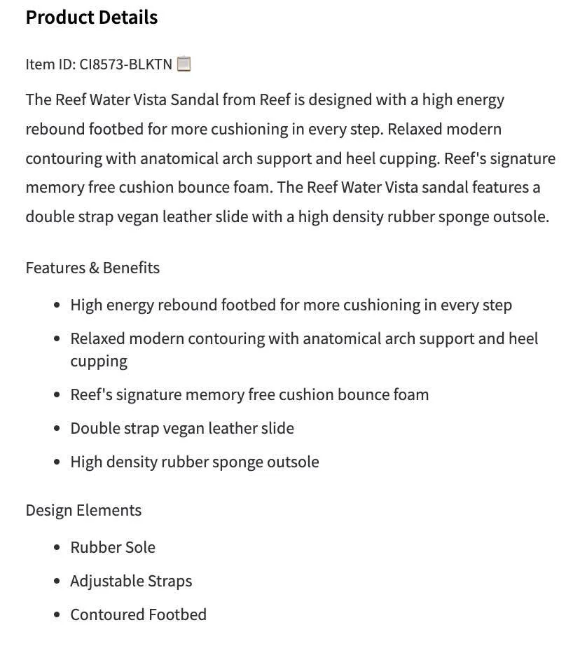 Reef Waterproof Sandals Size 9 image indicator(5)