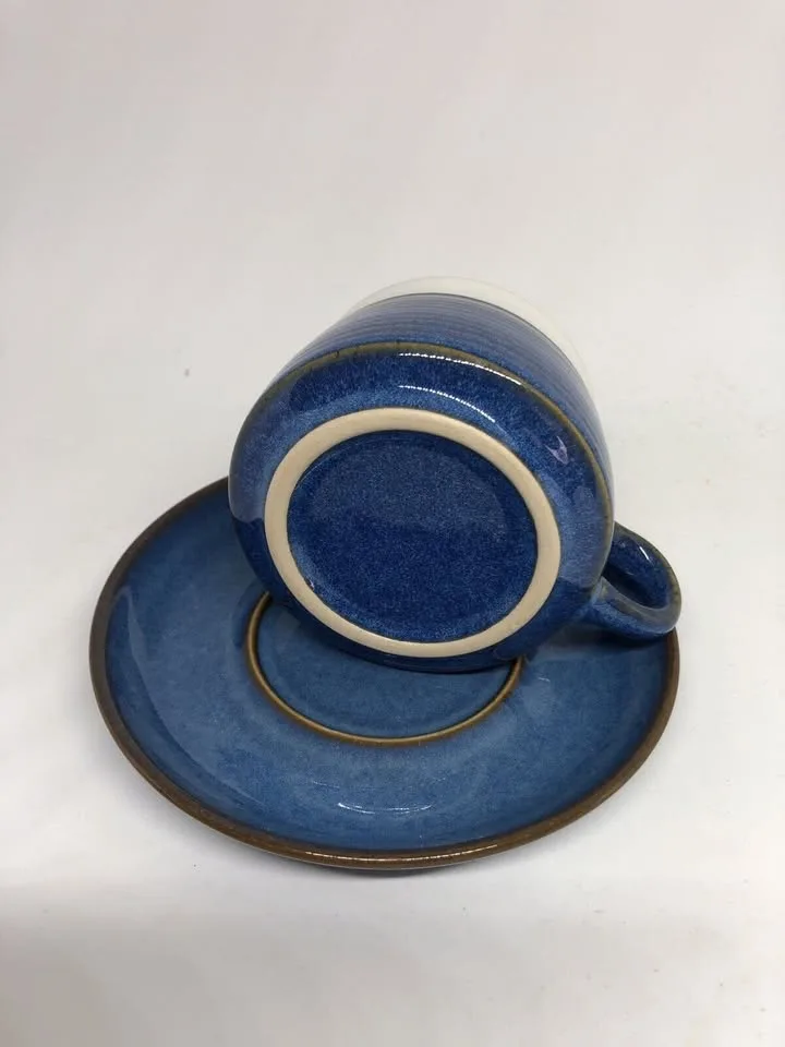 Vintage Denby Chatsworth Flat Cup and Saucer - 12 Avail image indicator(2)