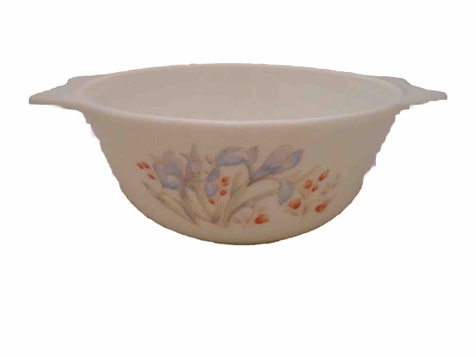 Pyrex JAJ England Blue Iris Casserole - 9 Inch - NO LID - photo 2