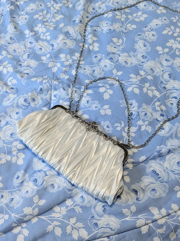 Iridescent Textured Shell Purse