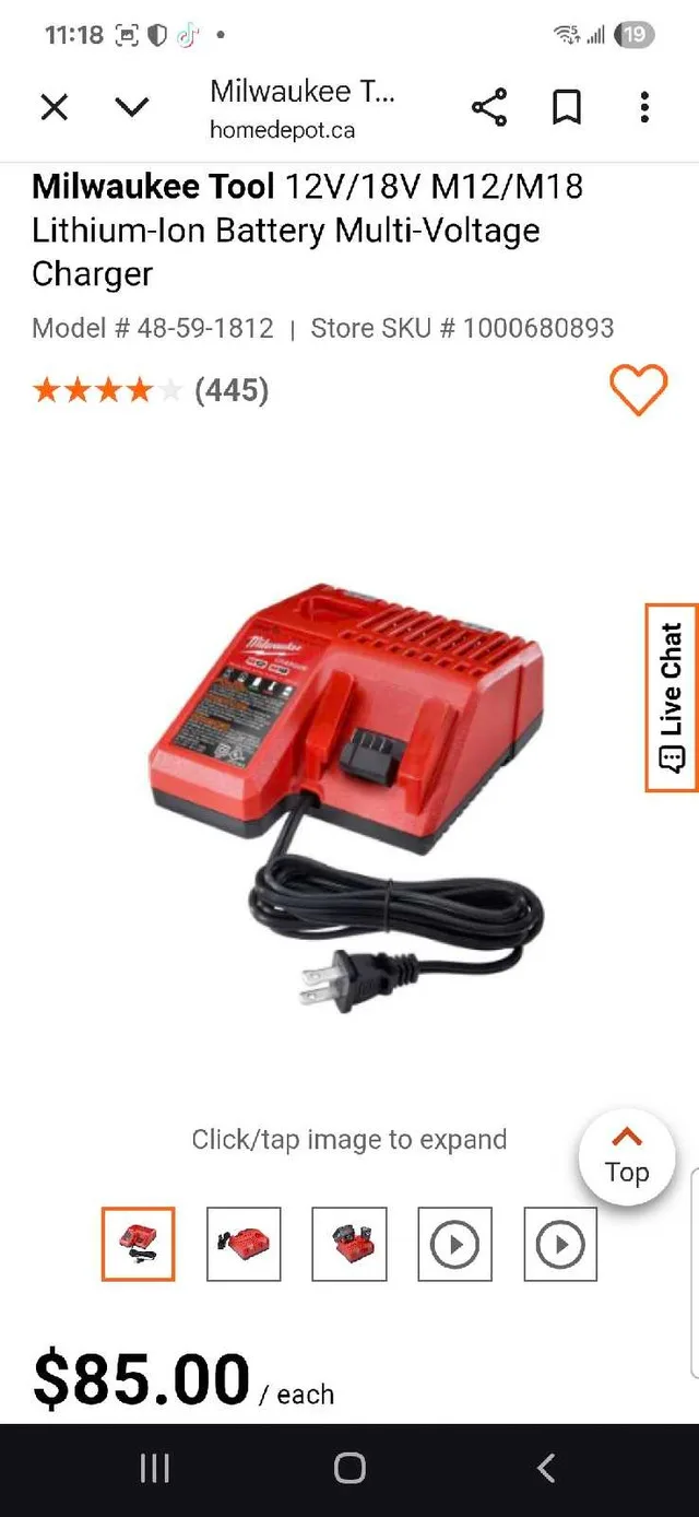 Milwaukee M12/M18 Charger image indicator(4)