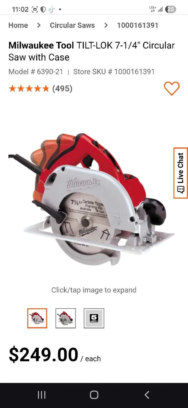 Milwaukee Circular Saw image indicator(4)