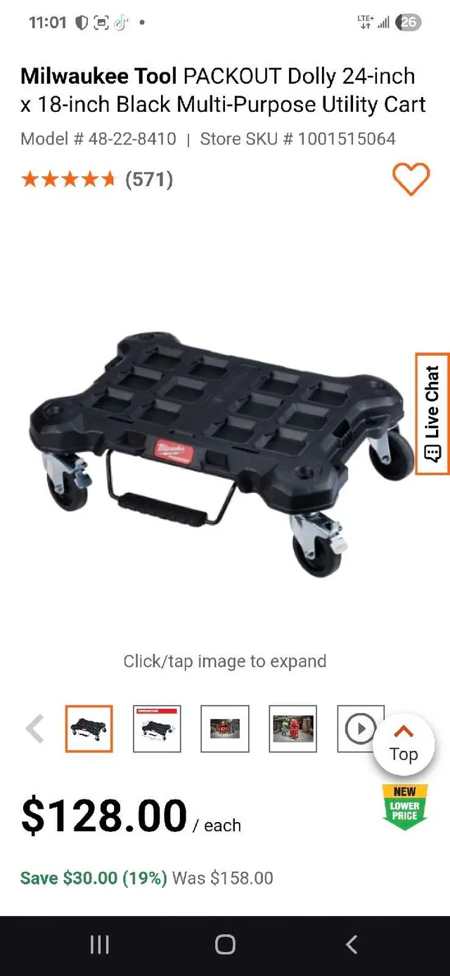 Milwaukee PACKOUT Dolly image indicator(4)