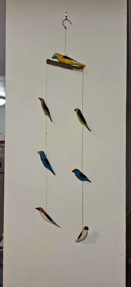 Decorative Hanging Wooden Birds Wall Ornament image indicator(2)