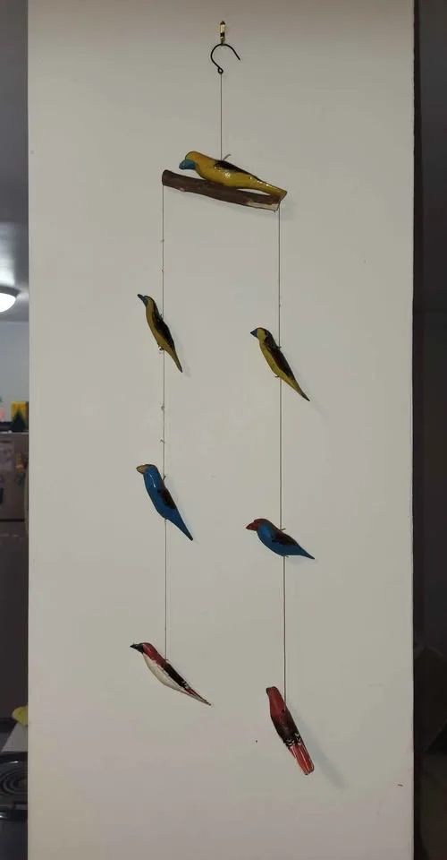 Decorative Hanging Wooden Birds Wall Ornament image indicator(4)