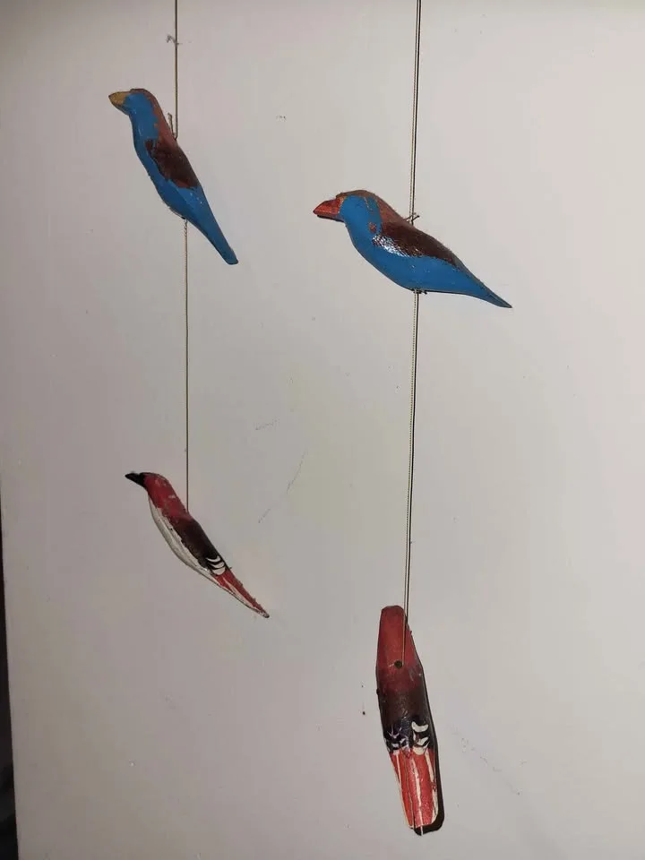 Decorative Hanging Wooden Birds Wall Ornament image indicator(5)