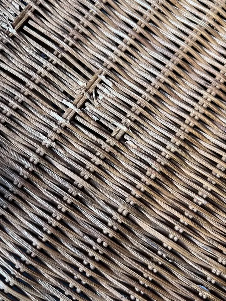 Vintage wicker, and wrought iron bar cart, fully functional image indicator(5)