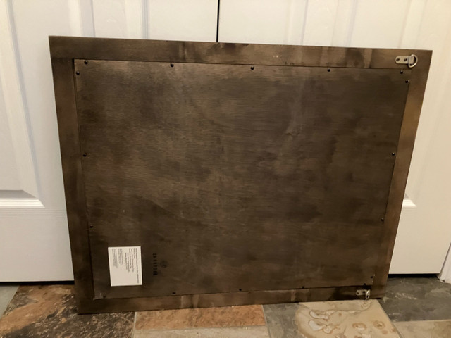 Solid wood mirror with beveled edges - photo 2