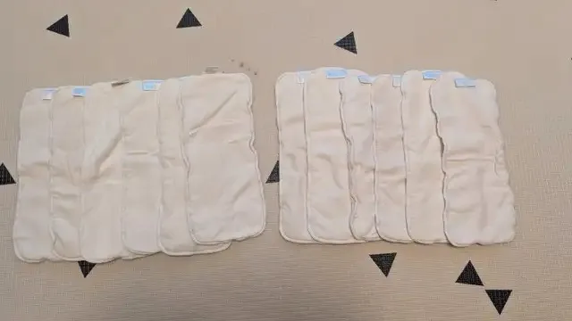 ALVABABY Cloth Diaper 4-layer Bamboo Insert / Liner x12 thumbnail