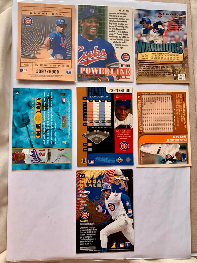 7 Sammy Sosa MLB Trading Cards image indicator(2)