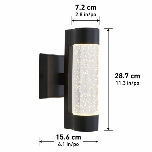 BUBBLE ELEMENT BLACK INTEGRATED LED OUTDOOR LIGHT - photo 2