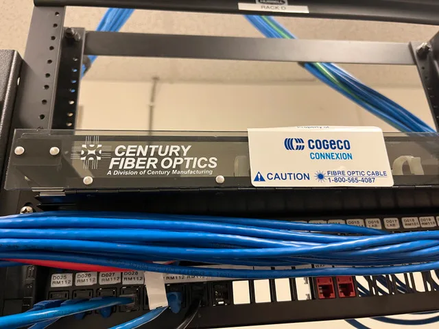 Network Rack with Cables and Century Fiber Optics Patch Panel image indicator(2)