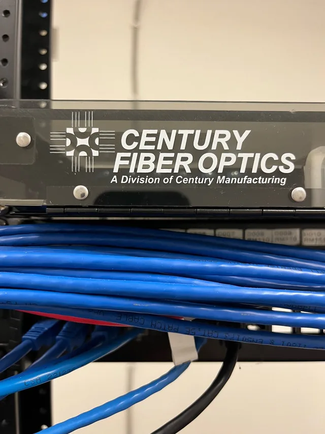 Network Rack with Cables and Century Fiber Optics Patch Panel image indicator(3)
