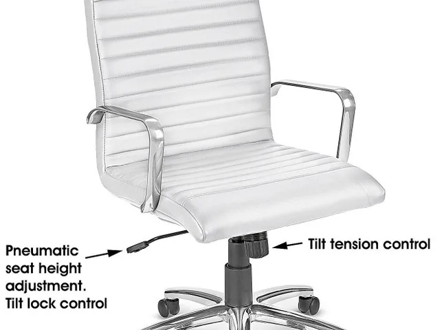 Modern White Office Management Chair image indicator(4)