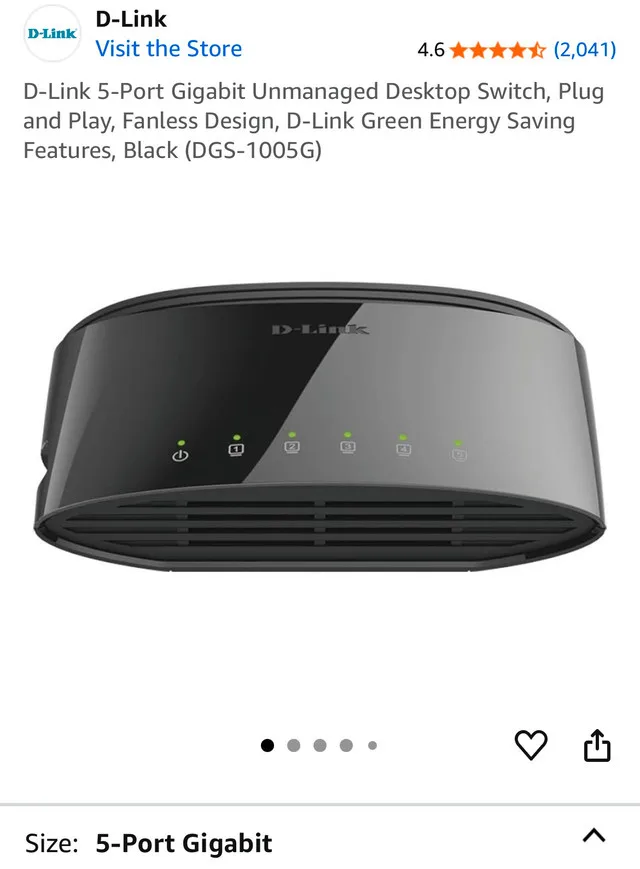 D-Link Gigabit Switch image indicator(2)