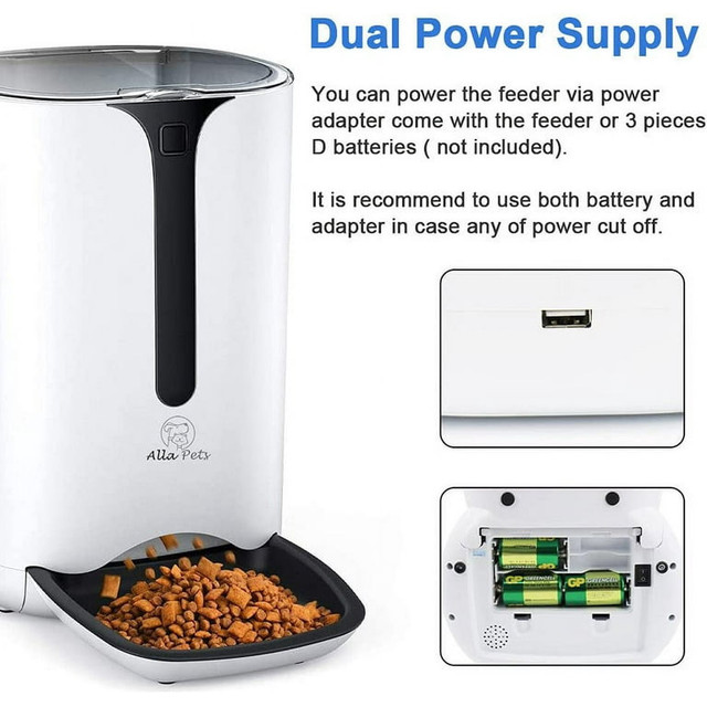 Automatic Cats & Dogs Feeder, Food Tank 6L Auto - photo 3