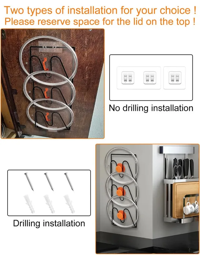 [new] Pot Lid Organizer Rack image indicator(2)