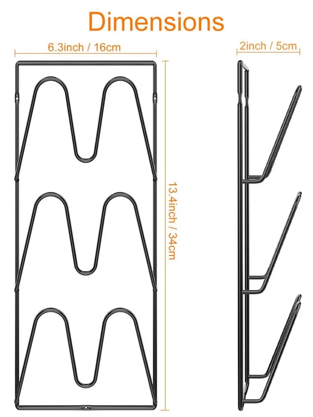 [new] Pot Lid Organizer Rack image indicator(3)