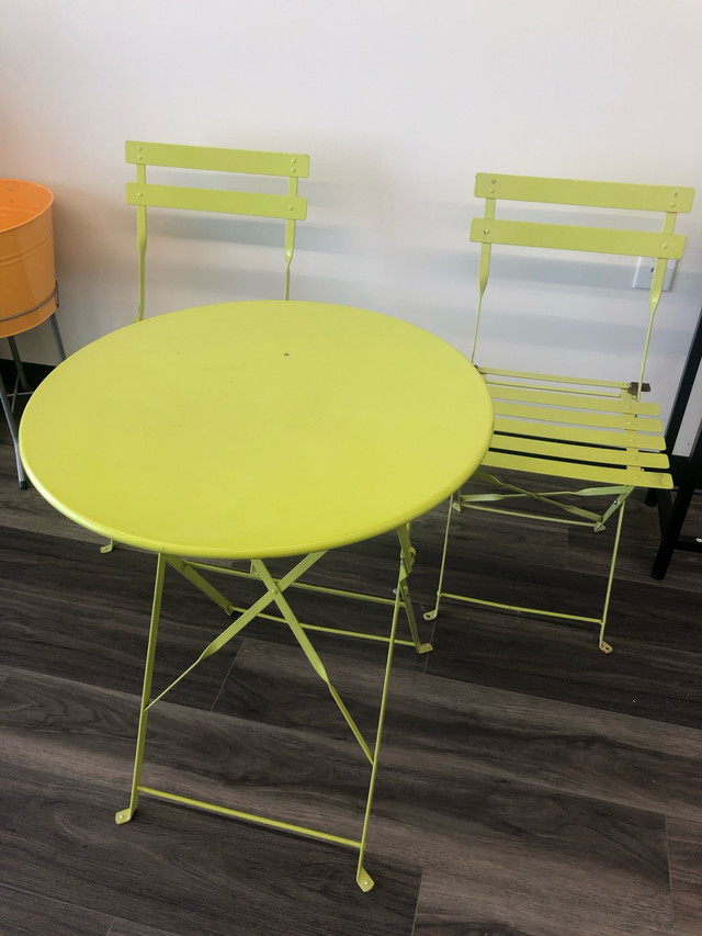 Bistro Set Foldable Patio Table Chairs