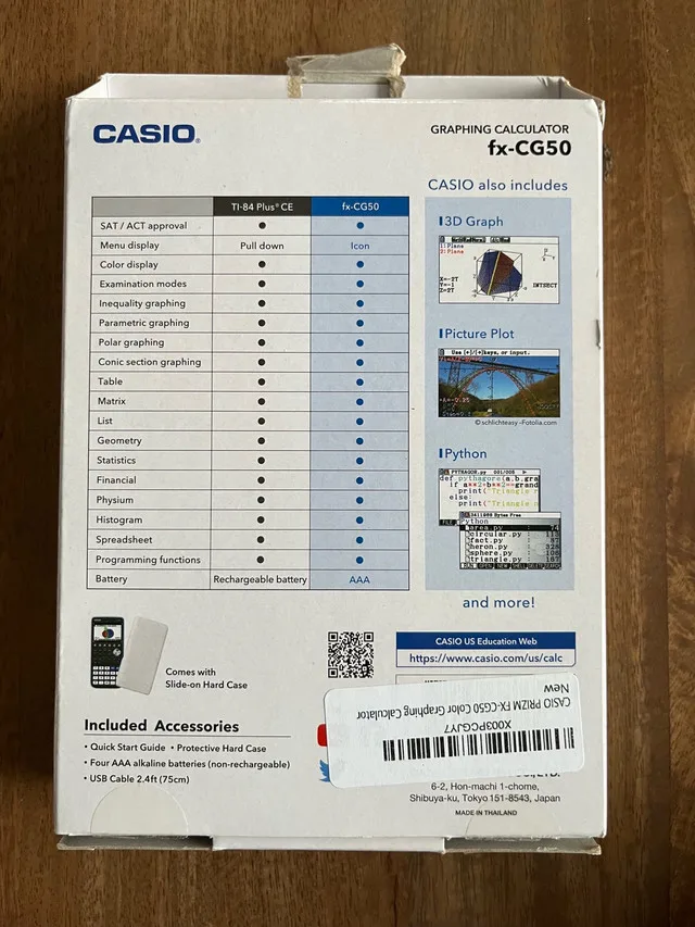Casio FX-CG50 Graphing Calculator image indicator(4)