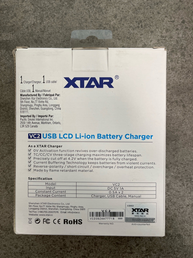 XTAR VC2 Charger - photo 2