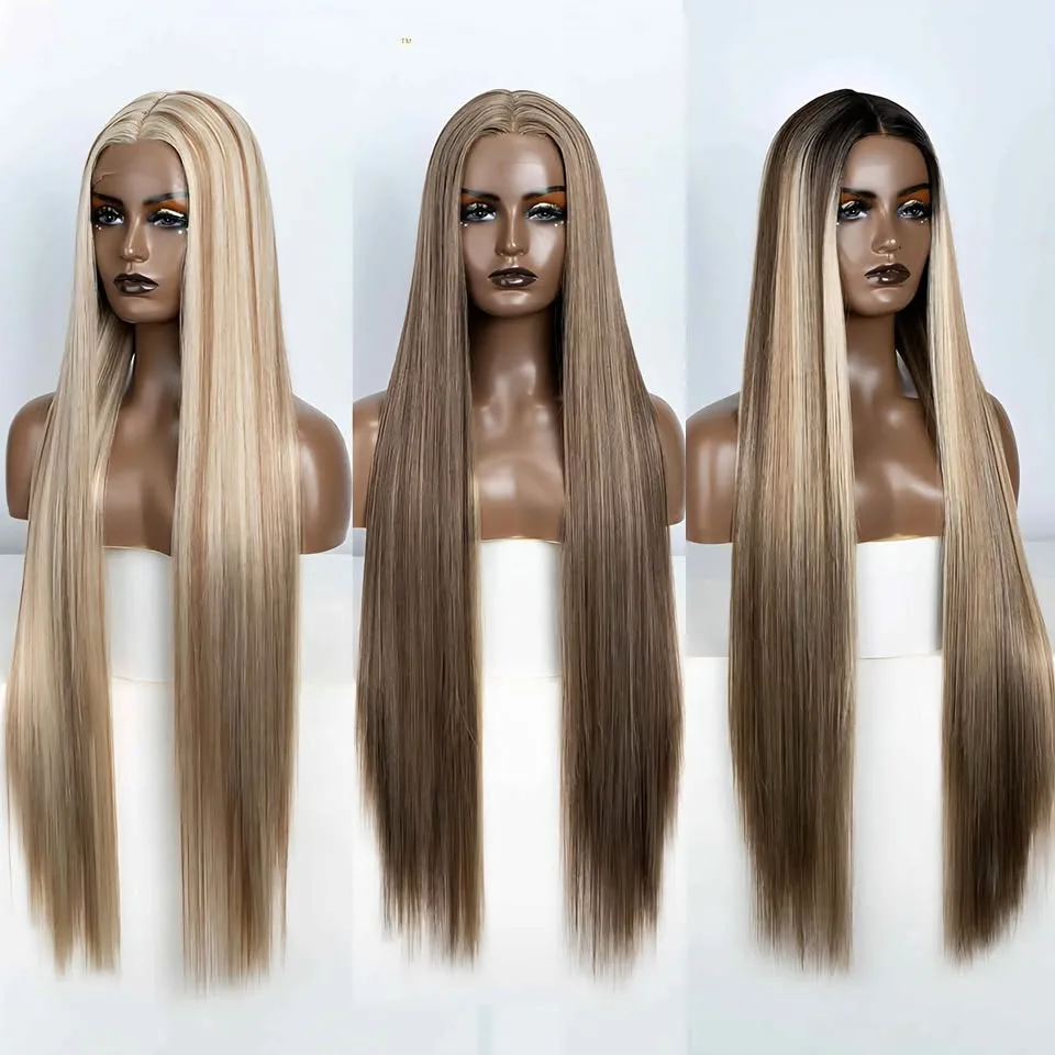 38-inch Synthetic Lacefront Wigs (25 colors) thumbnail