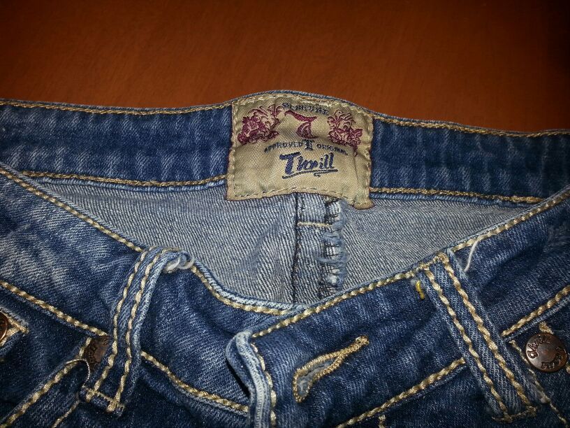 Distressed Jeans Girls Junior Size 11 - photo 2
