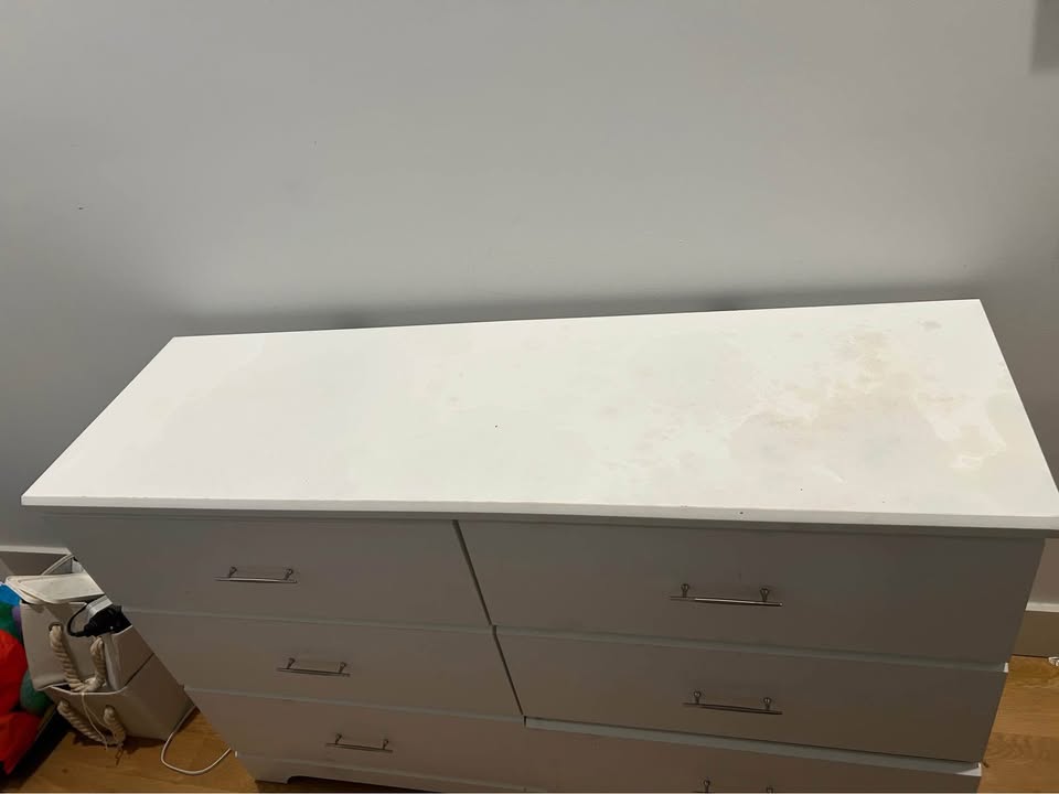 White 6 Drawer Dresser - photo 3