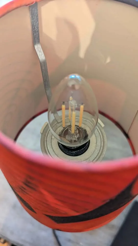 IKEA (discontinued 2010) Red Retro lamp shade pair image indicator(4)