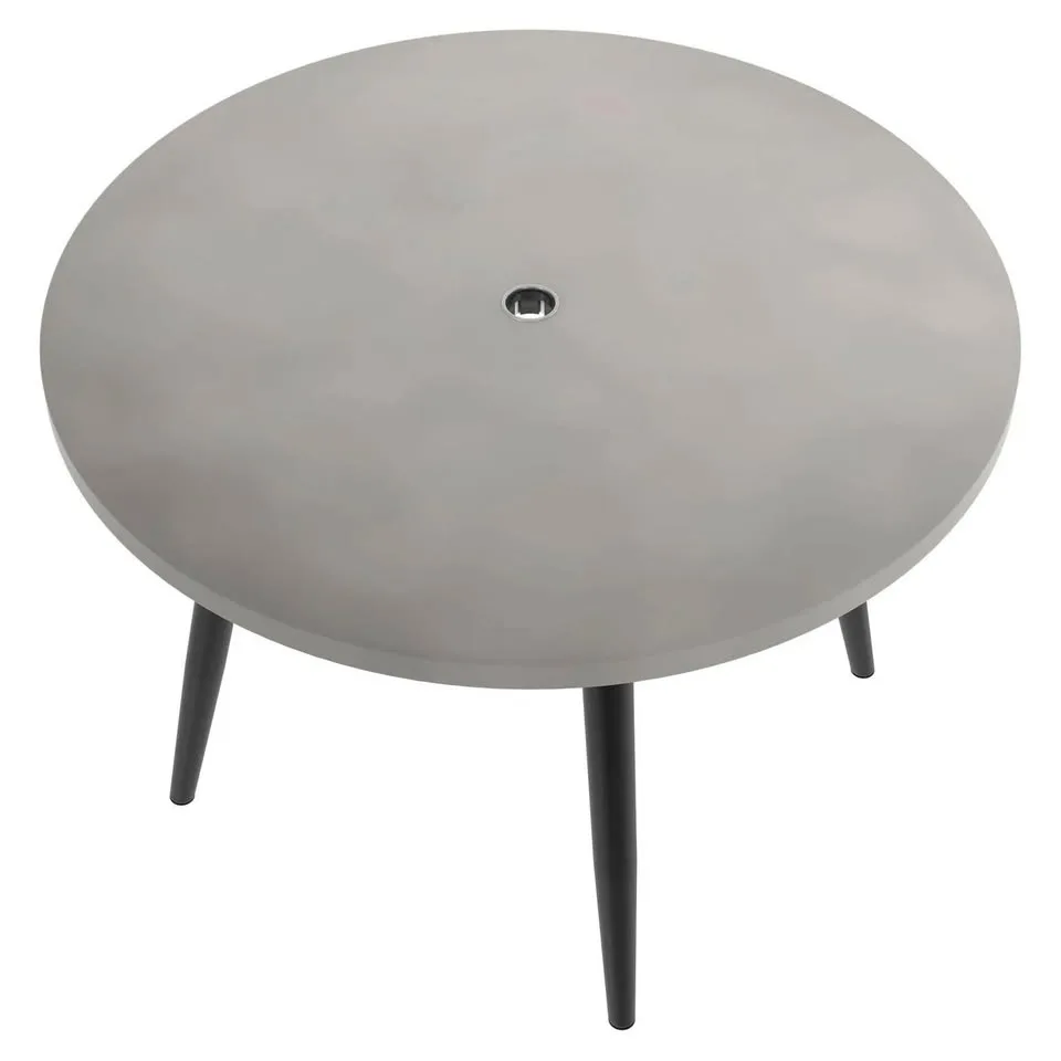 New Round Patio Dining Table with Umbrella Hole image indicator(2)