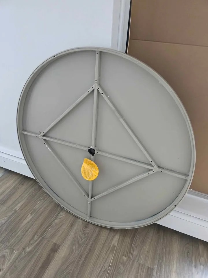 New Round Patio Dining Table with Umbrella Hole image indicator(6)