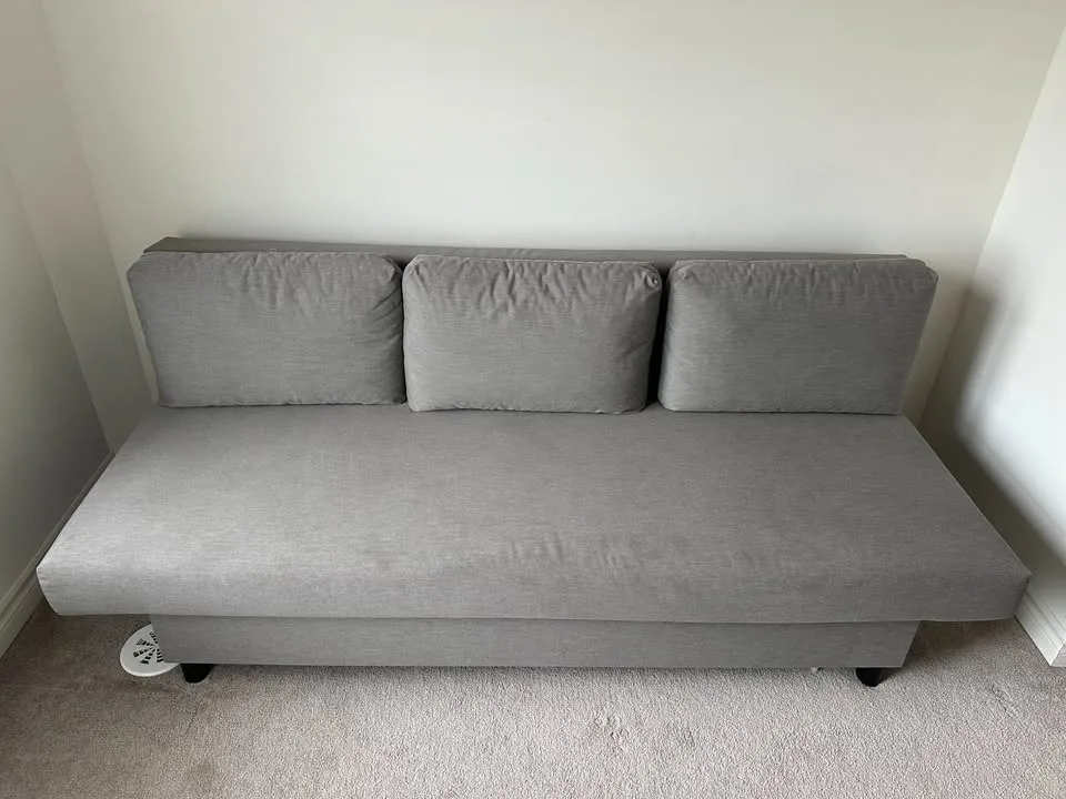 IKEA ALVDALEN Sofabed – Knisa Gray-Beige image indicator(5)