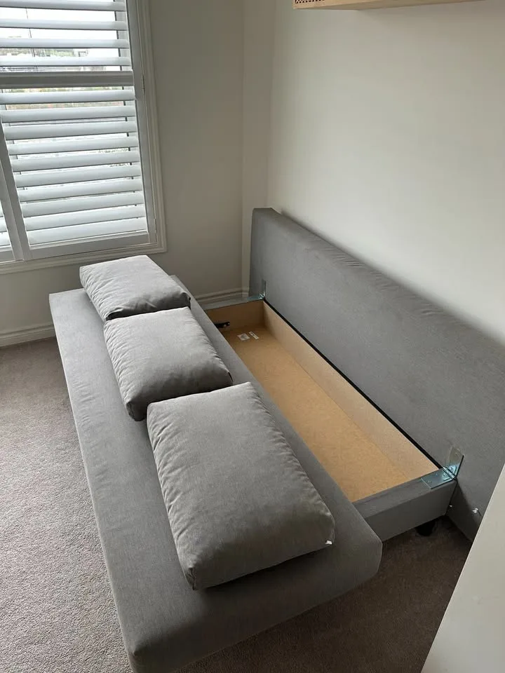 IKEA ALVDALEN Sofabed – Knisa Gray-Beige image indicator(6)