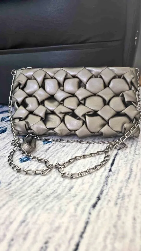 Imported woven style cloth purse
