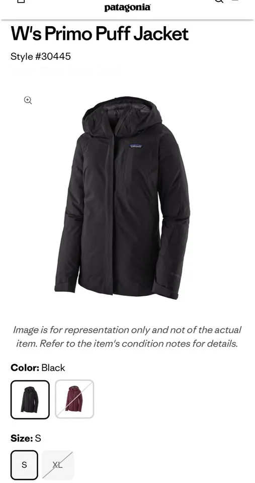 Brand New Patagonia Womens Primo Puff Jacket Size S image indicator(4)