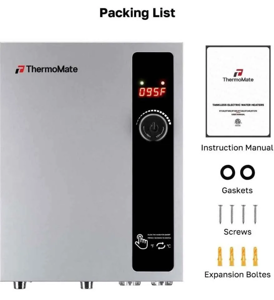 Tankless Water Heater Electric 27kW 208~240 Volt image indicator(6)