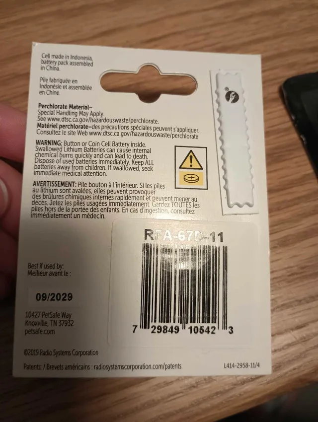 6V PetSafe Dog Collar Batteries image indicator(2)