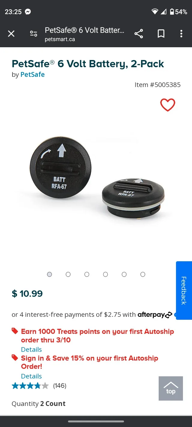 6V PetSafe Dog Collar Batteries image indicator(4)