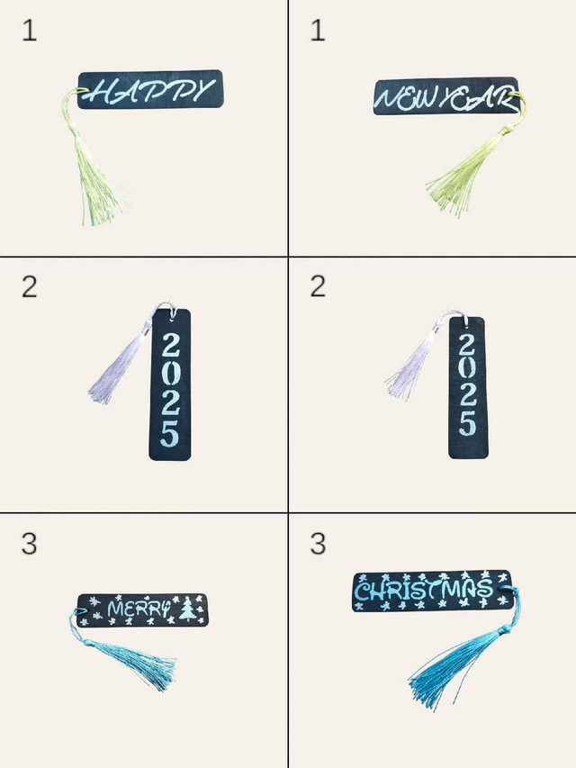 Handmade Holiday Bookmarks