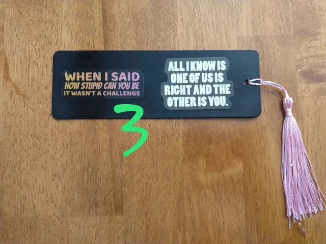 Handmade Sarcastic Bookmarks image indicator(6)