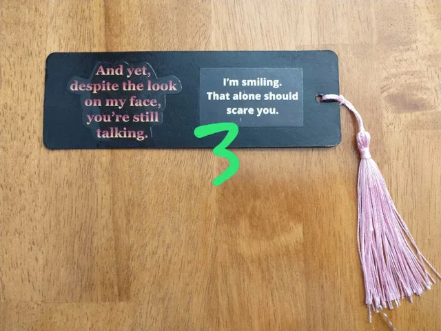 Handmade Sarcastic Bookmarks image indicator(7)