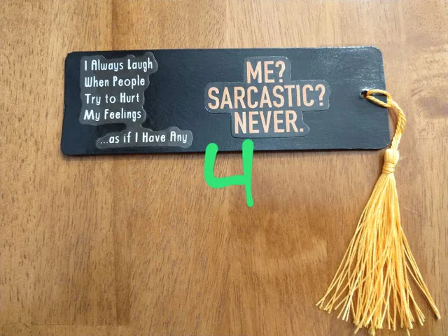 Handmade Sarcastic Bookmarks image indicator(9)