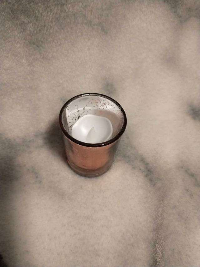 24 Rose Gold Candle Holders and Candles - photo 2