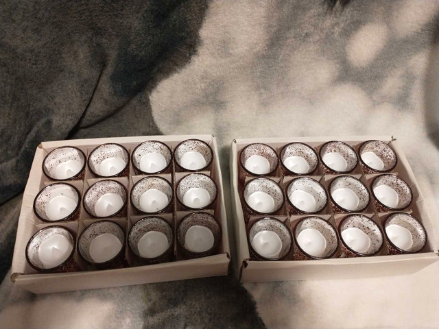 24 Rose Gold Candle Holders and Candles - photo 4