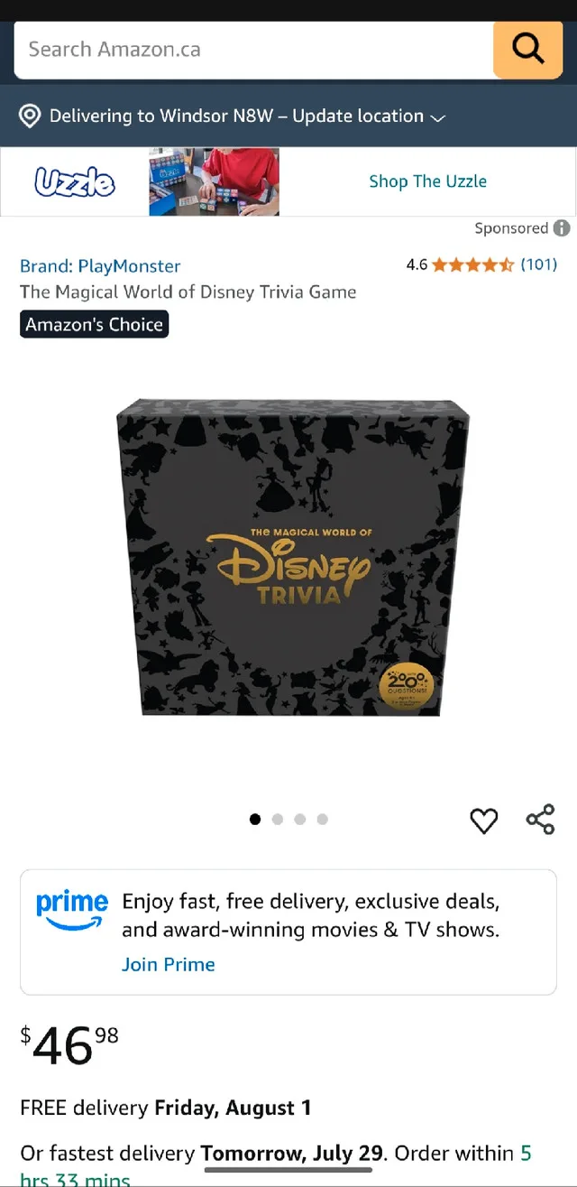 Disney Trivia Board Game image indicator(7)