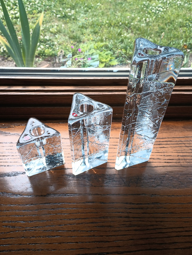 Iittala of Finland Crystal Candle Holders - photo 2