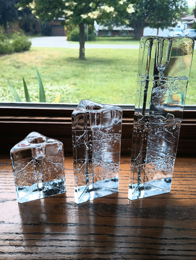 Iittala of Finland Crystal Candle Holders - photo 3