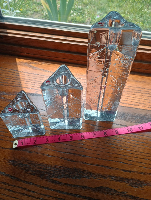 Iittala of Finland Crystal Candle Holders - photo 4